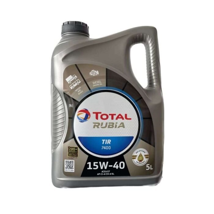 Aceite-Para-Motor Total-Rubia-Tir-7400 15w40-4l