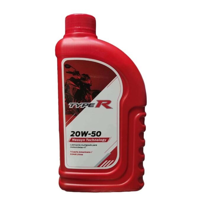 Lubricante Typer Con Neosyn 20W50 4T En Cuarto