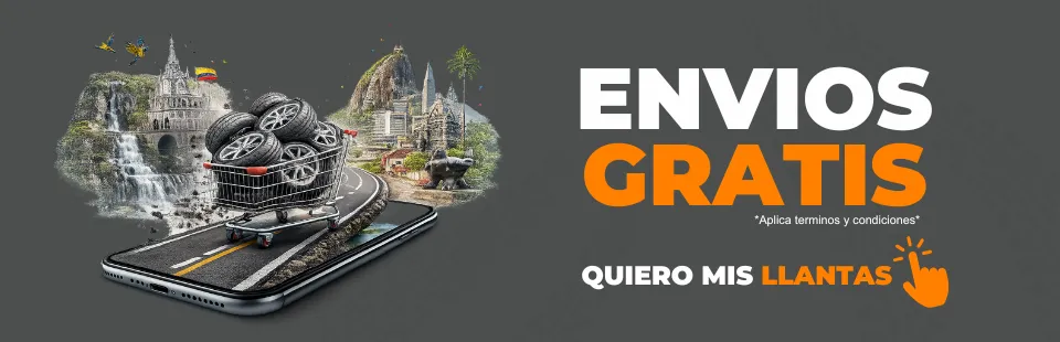 envio gratis en llantas para autos